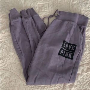 VS PINK purple sweatpants💕